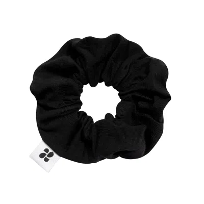 New Orchard Women's Upcycled Vegan Scrunchie Charcoal Black