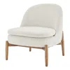 New Pacific Direct Adriana Fabric Accent Chair Walnut Legs