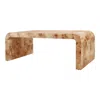 New Pacific Direct Adriel Burl Wood Coffee Table