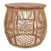 New Pacific Direct Arlo Rattan Side/ End Table W/ Wood Top