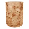 New Pacific Direct Arsenio Burl Wood Round Side/end Table