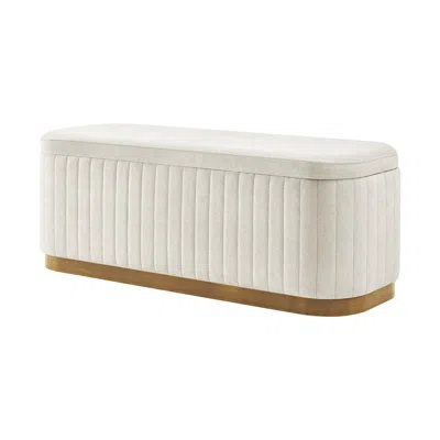 New Pacific Direct Clinton Chenille Storage Bench