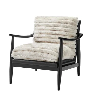 New Pacific Direct Edmond Fabric/pu Accent Arm Chair