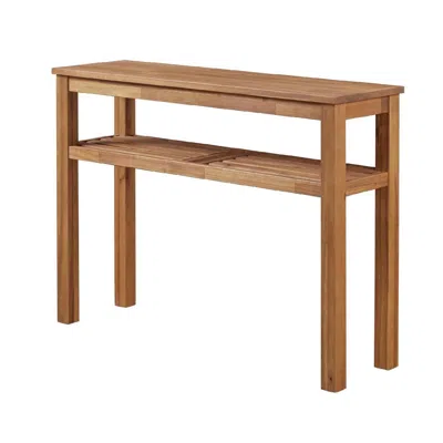 New Pacific Direct Tiburon Console With Shelf In Brown