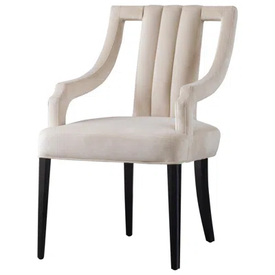New Pacific Direct Viola Velvet Fabric Klismos Chair