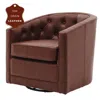 New Pacific Direct Walsh Top Grain Leather Swivel Chair