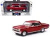 New Ray 1964 Chevrolet Nova Ss Burgundy "muscle Car Collection" 1/25 Diecast Model Car By