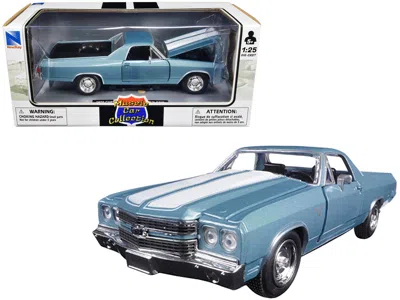 New Ray 1970 Chevrolet El Camino Ss Blue 1/25 Diecast Model Car By