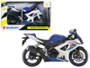 New Ray 2008 Suzuki Gsx-r1000 Blue Bike Motorcycle 1/12 By