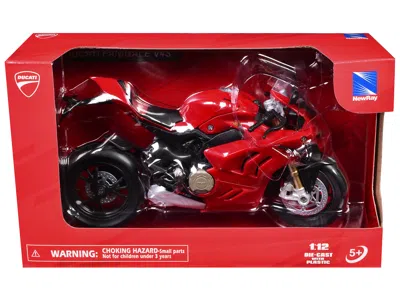 New Ray Ducati Panigale V4s Motorcycle Red 1/12 Diecast Motorcycle Model By  In Multi