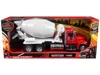 New Ray Freightliner 114sd Cement Mixer Red And White "long Haul Truckers" Series 1/32 Diecast Model By New  In Multi