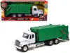 New Ray Freightliner 114sd Garbage Truck White And Green "long Haul Trucker" Series 1/32 Diecast Model By Ne