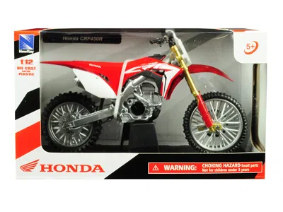 New Ray Honda Crf450r Red 1/12 Diecast Motorcycle Model By