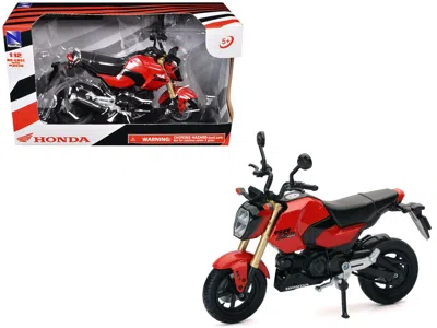New Ray Honda Grom Motorcycle Red 1/12 Diecast Model By  In Multi