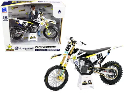 New Ray Husqvarna Fc450 #16 Zach Osborne "rockstar Energy Drink" 1/12 Diecast Motorcycle Model By