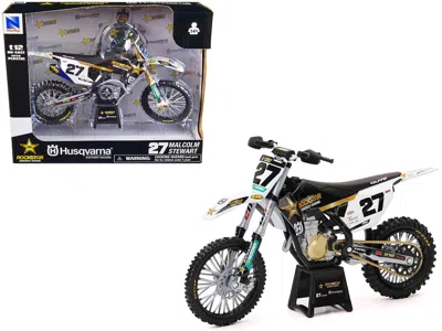 New Ray Husqvarna Fc450 Motorcycle #27 Malcolm Stet "rockstar Energy Drink" 1/12 Diecast Model By  In Multi