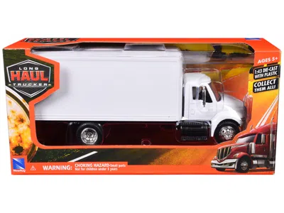 New Ray International 4200 Box Truck White "long Haul Truckers" Series 1/43 Diecast Model By