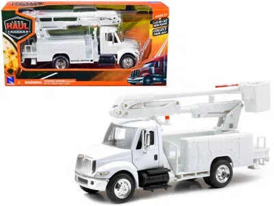 New Ray International 4200 Line Maintenance Service Truck White "long Haul Trucker" Series 1/43 Diecast Mode