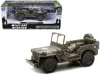 New Ray Jeep Willys U. S.a. Army Green 1/32 Diecast Model Car By