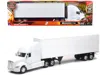 New Ray Kenworth T700 Truck With Dry Goods Trailer White "long Haul Truckers" Series 1/32 Diecast Model By N