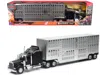 New Ray Kenworth W900 Truck Black With Pot Belly Livestock Chrome "long Haul Truckers" Series 1/32 Diecast M In Black