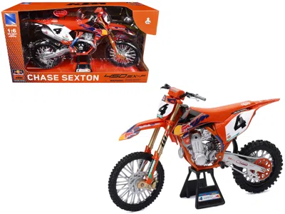 New Ray Ktm 450 Sx-f #4 Chase Sexton "red Bull Ktm Factory Racing" Supercross 1/6 Diecast Model By