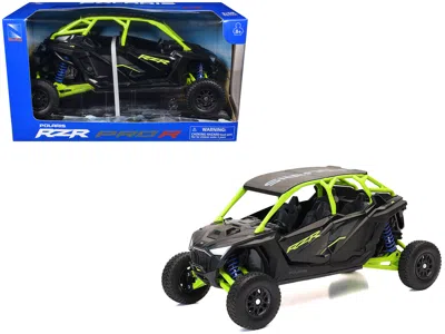 New Ray Polaris Rzr Pro R Utv Black And Lime Green 1/18 Diecast Model By