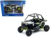 New Ray Polaris Rzr Xp 1000 Dune Buggy White Lightning And Bright Green 1/18 Diecast Model By