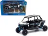 New Ray Polaris Rzr Xp 4 Turbo Eps Sport Utv Matt White Lightning With Graphics And Black Top 1/18 Diecast M