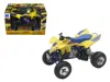 New Ray Suzuki Quad Racer R450 Atv Yellow And Blue 1/12 Diecast Model By