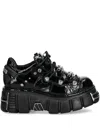 New Rock 60mm Platform Sneakers In Black