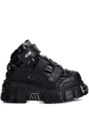 New Rock M-285-s1 Strap Detail Platform Boots