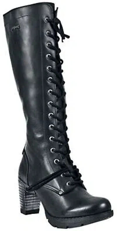 Pre-owned New Rock Rock Trail Frauen Stiefel Schwarz