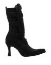 New Rock Woman Ankle Boots Black Size 11 Soft Leather In Black