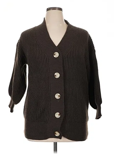 Pre-owned New Trend Cardigan Sweater In Brown