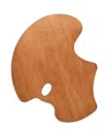 New Wave Art Wood Left Hand Held Palette In Brown