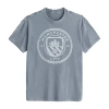 New World Mens Crew Neck Short Sleeve Graphic T-shirt In Gray