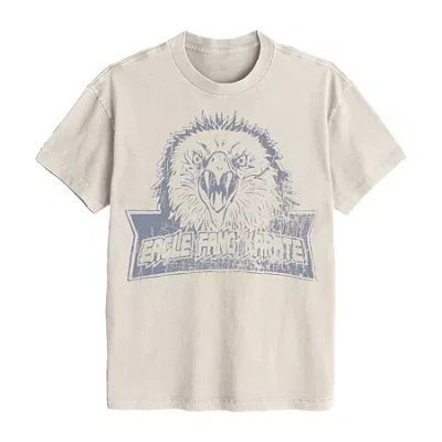 New World Mens Short Sleeve Cobra Kai Eagle Fang Graphic T-shirt In Neutral
