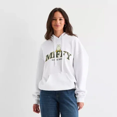 New World Miffy Oversized Womens Long Sleeve Hoodie In White