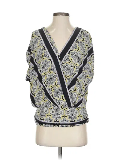 Pre-owned New York And Company 3/4 Sleeve Blouse In Yellow