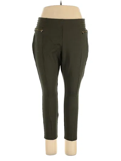 Pre-owned New York And Company Active Pants In Green