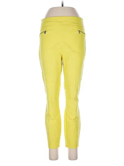 Pre-owned New York And Company Active Pants In Yellow