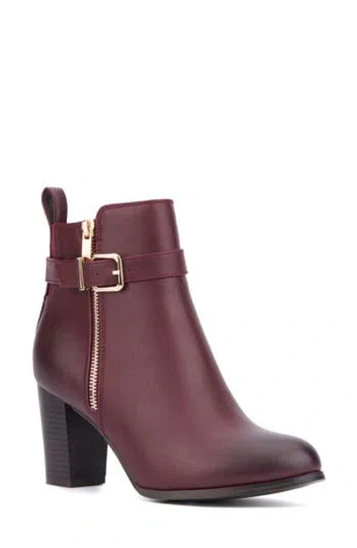 New York And Company Alana Boot In Burgundy