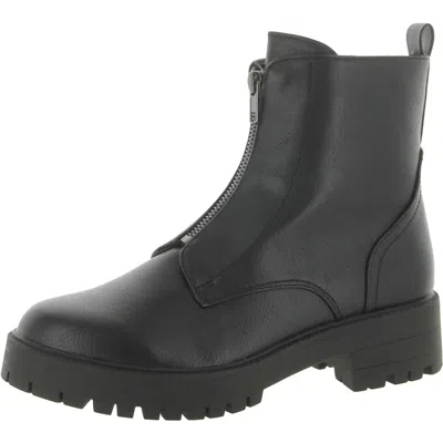 New York And Company Allie Boot Womens Ankle Block Heel Ankle Boots In Black