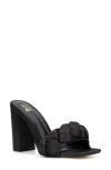 New York And Company Angeline Puff Strap Sandal In Black