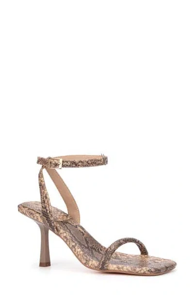 New York And Company Ashlyn Ankle Strap Sandal In Natural