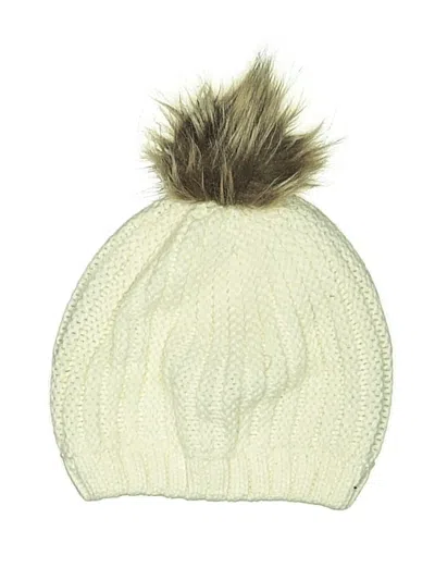 Pre-owned New York And Company Beanie Hat In Ivory