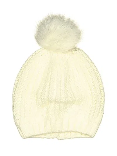 Pre-owned New York And Company Beanie Hat In Ivory