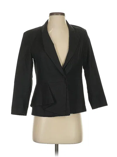Pre-owned New York And Company Blazer Jacket In Black