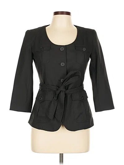 Pre-owned New York And Company Blazer Jacket In Black